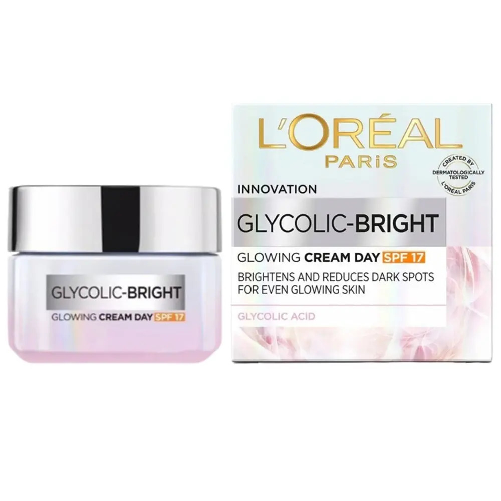 Loreal Glycolic Bright Glowing Cream Day SPF 17 50ml